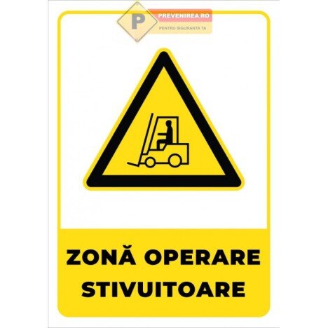 Indicator pentru zona de operare stivuitoare